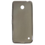 Husa silicon fumurie (cu spate mat) pentru Nokia Lumia 630
