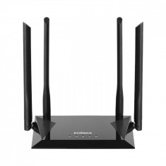 Router wireless AC1200, Dual Band, 4 porturi, 4 antene externe, negru, BR-6476AC Edimax