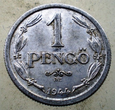 1.242 UNGARIA WWII 1 PENGO 1944 foto