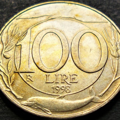 Moneda 100 LIRE - ITALIA, anul 1998 *cod 1777 A