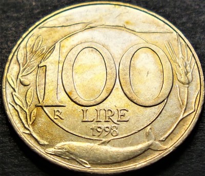 Moneda 100 LIRE - ITALIA, anul 1998 *cod 1777 A foto