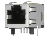 Soclu RJ45 Cat 5e Ecranat pentru PCB THT 8P8C