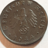 Germania Nazista 10 reichspfennig 1944 F/ Stuttgart, Europa