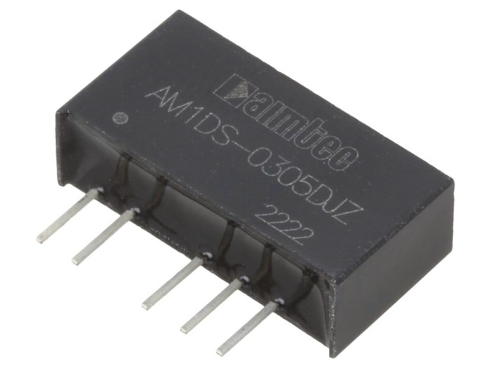 Convertor DC/DC 1W, 3V-5V, dublu