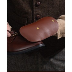 Manusa de Lustruit Pantofii, din PVC, 18.2 x 12 x 10.8 cm, Imitatie de Lana, Maro