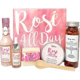 Set de baie ulei esențial Trandafir, 6 piese, luxury
