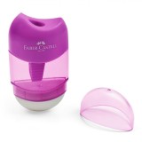 Radieră-Ascuțitoare Faber Castell, Multicolor, Capac De Protecție, Plastic