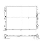NRF Radiator, racire motor