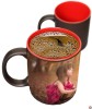 Cana Termosensibila Personalizata Interior Rosu, 300ml - Magica, cu Poza/Text, Ceramica, Cadou Unic