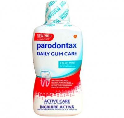 Apa de Gura Parodontax Daily Gum Fresh Mint 500 mililitri GSK foto