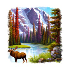 Sticker decorativ, Cerb, Maro, 55 cm, 9663ST foto