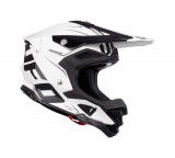 MBS Casca motocross/enduro Ufo Diamond, culoare alb/negru mat, marimea XL, Cod Produs: HE052XL