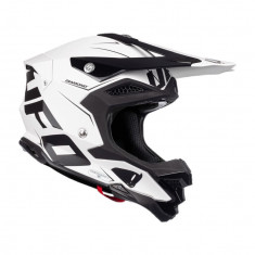 MBS Casca motocross/enduro Ufo Diamond, culoare alb/negru mat, marimea XL, Cod Produs: HE052XL