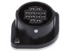 Conector circular soclu RP17 12 pini push-pull argintat