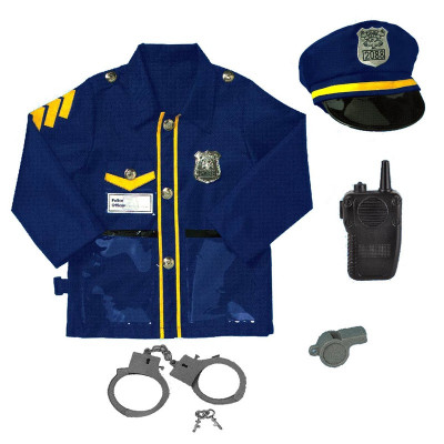 Costum agent de politie Le Sheng, accesorii incluse, 3 ani+ foto