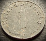 Cumpara ieftin Moneda istorica 1 REICHSPFENNIG - GERMANIA NAZISTA, anul 1943 B * cod 397, Europa, Zinc