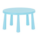 Masuta pentru camera copiilor, diametru 85 cm, Bleu, General