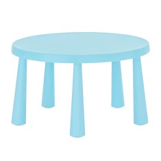 Masuta pentru camera copiilor, diametru 85 cm, Bleu