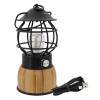 Eurotrail Lampa de camping cu LED &quot;Breeze&quot;, negru, bambus GartenMobel Dekor, vidaXL