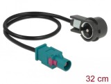 ANTENNENKABEL FAKRA Z STECKER &gt; ISO STECKER RG-174 30 CM SCH 85722 DELOCK