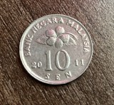 C50 - Moneda foarte veche - Malaezia - 10 sen - 2011