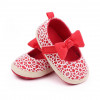 Pantofiori corai cu danteluta alba (Marime Disponibila: 3-6 luni (Marimea 18, Superbaby