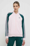 Adidas Originals bluză femei, culoarea roz, cu model IM9821