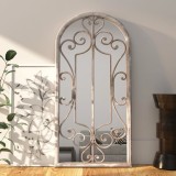 VidaXL Oglindă,nisip, 100x45 cm,fier, pentru utilizare &icirc;n interior