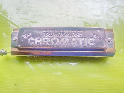 C478-I-Muzicuta cu schimbator veche BANDMASTER CROMATIC bine functionala st. FB. foto