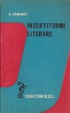 Incertitudini literare