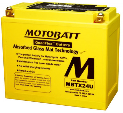 Baterie Moto Motobatt 25Ah 300A 12V MBTX24U foto