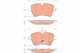 TRW GDB1712 COTEC set placute frana,frana disc