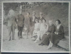 Grup cu ofiter roman, Snagov, perioada interbelica// fotografie foto