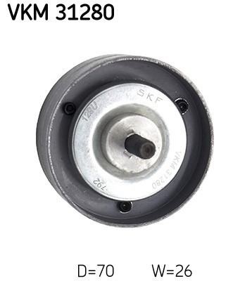 SKF VKM 31280 Rola ghidare/conducere, curea transmisie