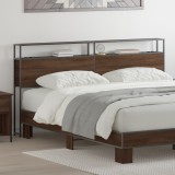 vidaXL Tăblie de depozitare cu headboard cu depozitare Stejar 180 cm Lemn compozit