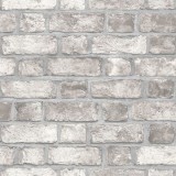 Noordwand Tapet &bdquo;Homestyle Brick Wall&rdquo;, gri și alb murdar
