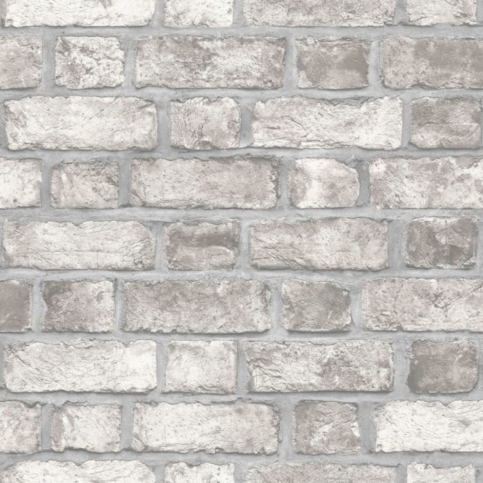 Noordwand Tapet &bdquo;Homestyle Brick Wall&rdquo;, gri și alb murdar