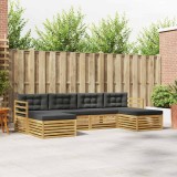 vidaXL Set de canapele de exterior 6 pcs Alb și antracit 3390907