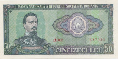 ROMANIA RSR 50 lei 1966 UNC foto