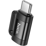 Adaptor Date si Incarcare Lightning - USB-C HOCO UA31E, Negru