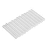 Batoane silicon transparente pentru pistol de lipit 8 mm, set 12 buc