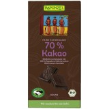 Ciocolata amaruie Rapunzel 70% cacao, vegana, bio, 80g, fara zahar rafinat