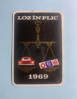 Calendar 1969 loz &amp;icirc;n plic foto