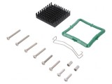 Radiator extrudat negru 40x40x9,5mm
