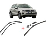 Cumpara ieftin Set 3 stergatoare Volkswagen TOUAREG (7P5, 7P6) 2010-2018, pentru parbriz si luneta, Valeo HydroConnect