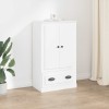 VidaXL Dulap &icirc;nalt, alb, 60x35,5x103,5 cm, lemn prelucrat