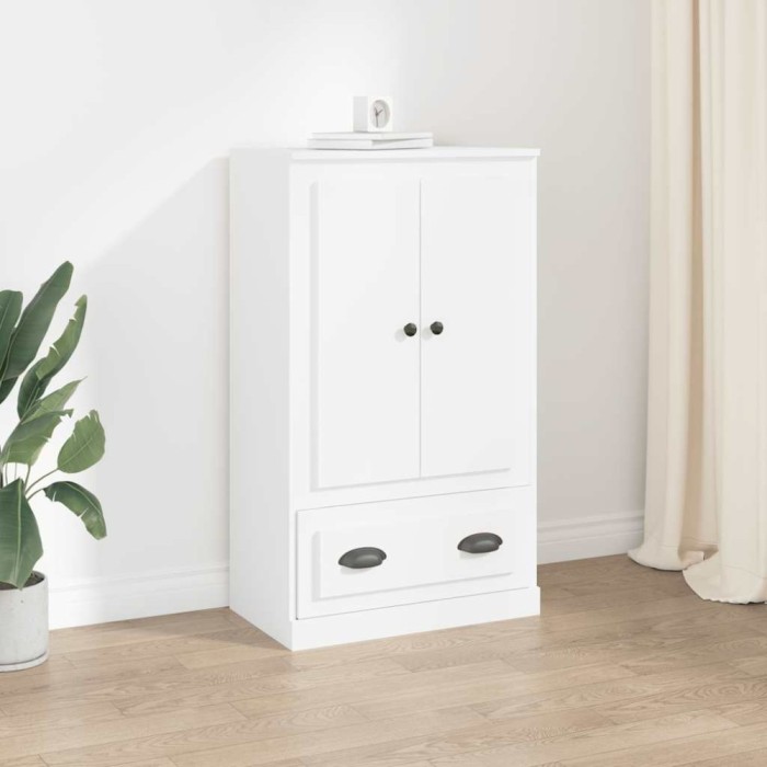 vidaXL Dulap &icirc;nalt, alb, 60x35,5x103,5 cm, lemn prelucrat