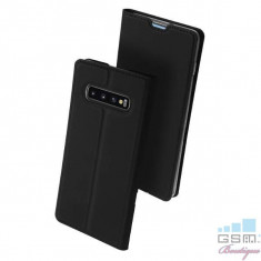 Husa Flip Cu Stand Samsung Galaxy S10 Plus Neagra foto