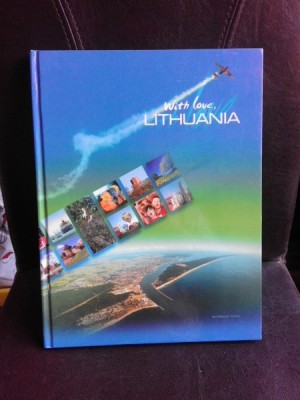 With love, Lithuania, carte de calatorie, text in limba engleza foto