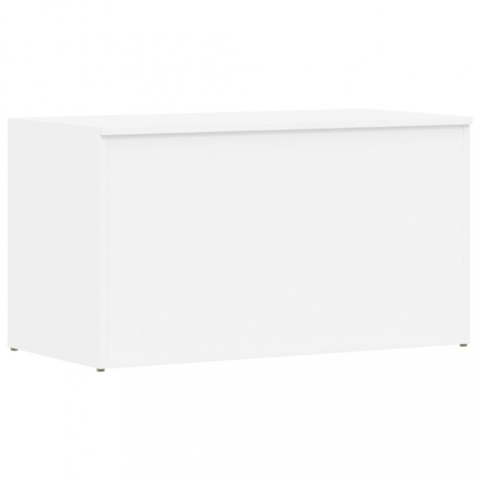 Cufar de depozitare, alb, 84x42x46 cm, lemn compozit